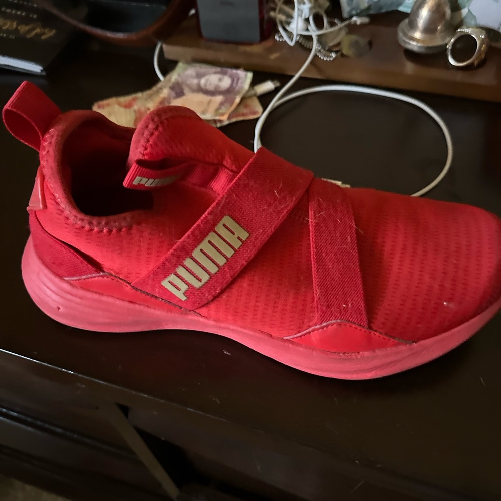 PUMA Kids Red Athletic Sneakers